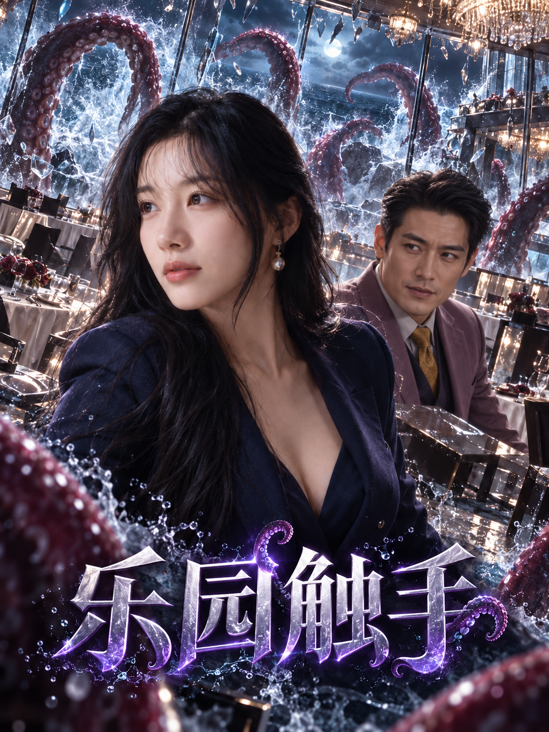 【AI成人短剧】乐园触手