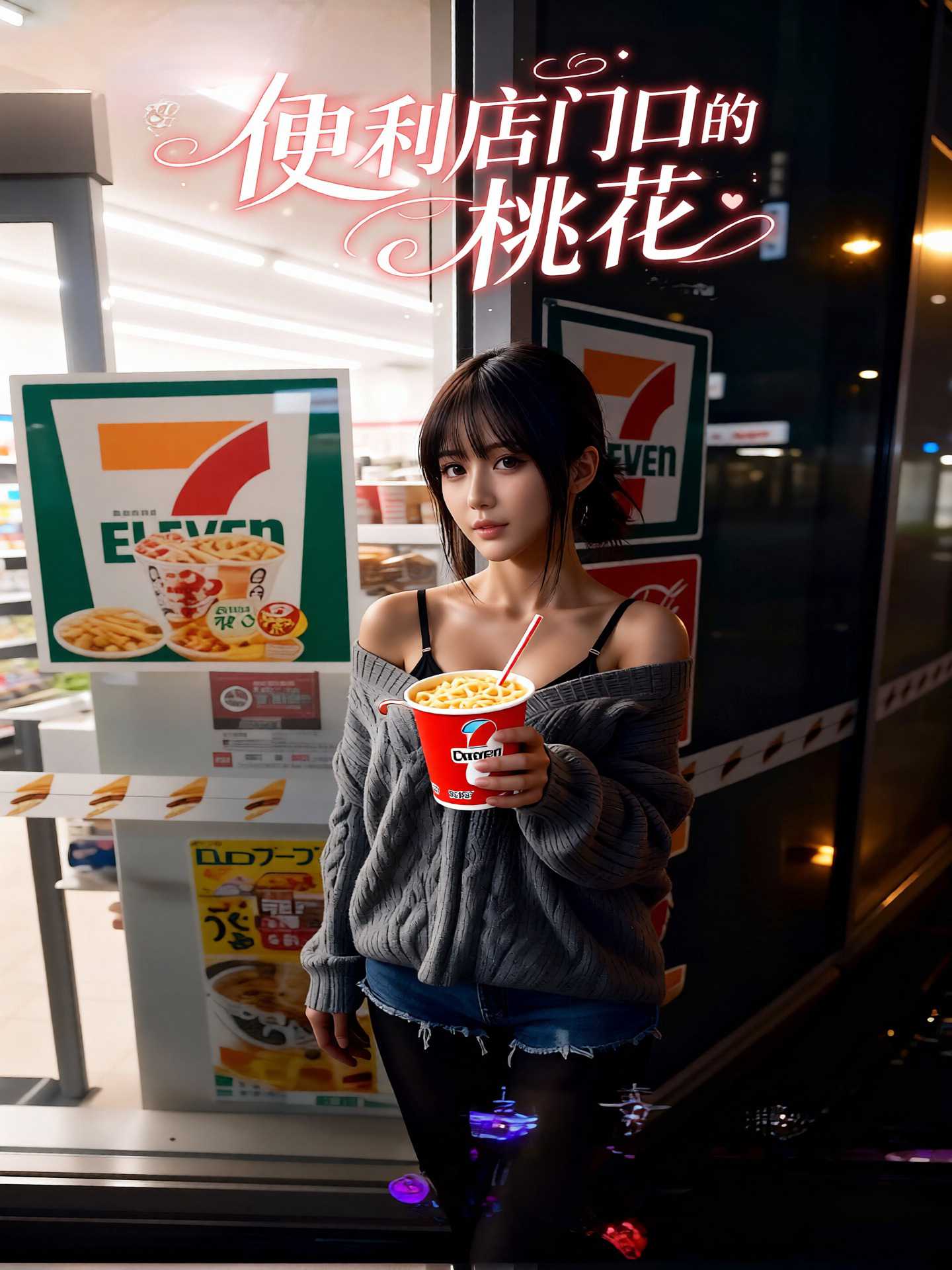 【AI成人短剧】便利店门口的桃花