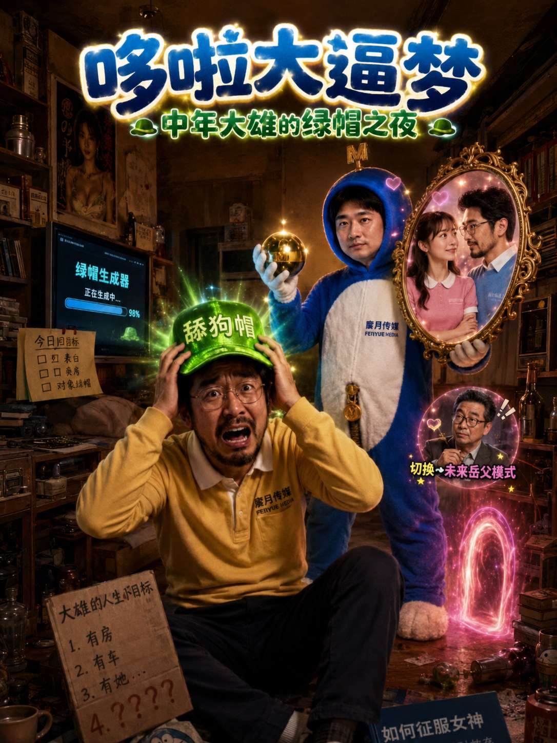 【AI成人短剧】哆啦大逼梦